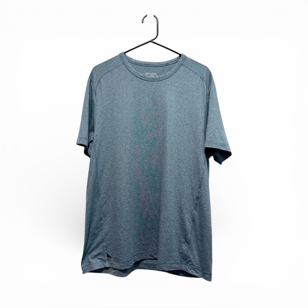 UNTUCKit Men's Blue Performance Tee‎ Athleisure Minimalist Shirt Size Large